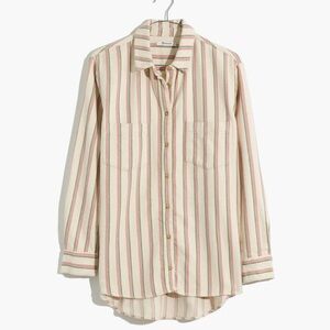 Madewell Flannel Sunday Shirt in Claxton Stripe